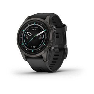 Смарт-годинник Garmin Epix Pro Gen 2 Sapphire 42mm Carbon G. DLC Ti. with Black Band (010-02802-14/15) 035049 фото