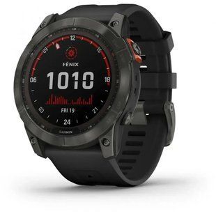Смарт-годинник Garmin Fenix 7X Solar Slate Gray with Black Band (010-02541-00/01/0A) 612646 фото