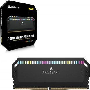 Пам'ять для настільних комп'ютерів Corsair 64 GB (2x32GB) DDR5 5200 MHz Dominator Platinum RGB (CMT64GX5M2B5200C40) 027643 фото
