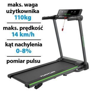 Бігова доріжка електрична TUNTURI Cardio Fit T25 1470W 14km/h e2500807 фото