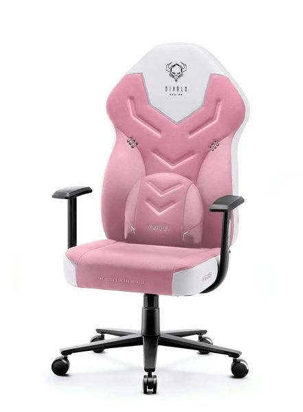 Комп'ютерне крісло для геймера Diablo Chairs X-Gamer 2,0 Normal Size Marshmallow Pink 360642 фото