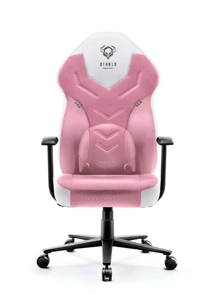 Комп'ютерне крісло для геймера Diablo Chairs X-Gamer 2,0 Normal Size Marshmallow Pink 360642 фото