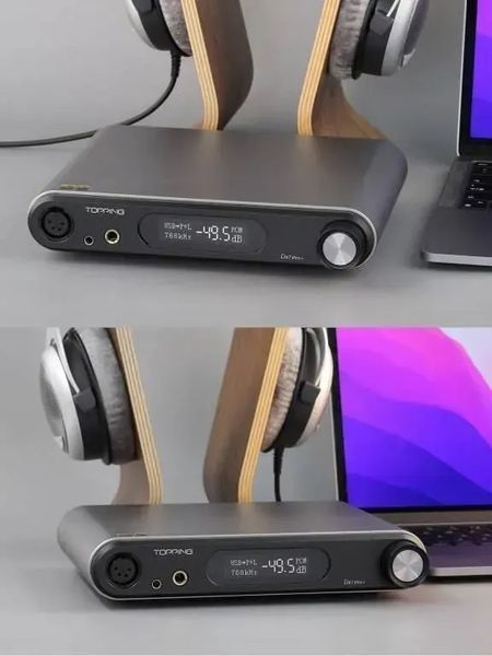 ЦАП з підсилювачем для навушників Topping DX7 Pro+ Black 612132 фото