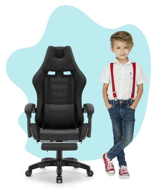 Игровое кресло HELL'S CHAIR HC-1039 2.0 Kids Черный 1234102 фото