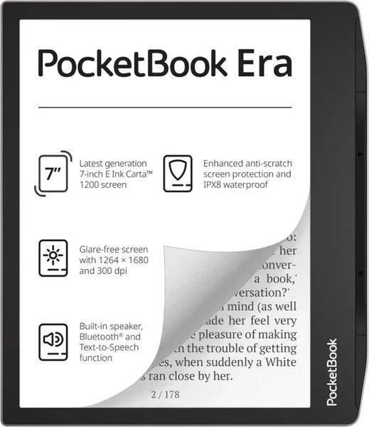Электронная книга с подсветкой PocketBook 700 Era Stardust Silver (PB700-U-16-WW) 517554ua фото
