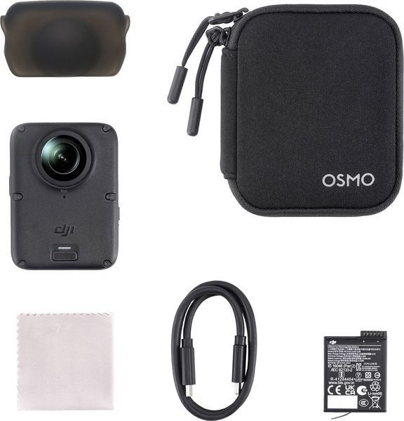 Спортивна камера DJI Osmo 360 II Standard Combo, відео 360&deg; 8K/60 FPS, 110 хвилин роботи, Wi-Fi, Bluetooth 2149960 фото