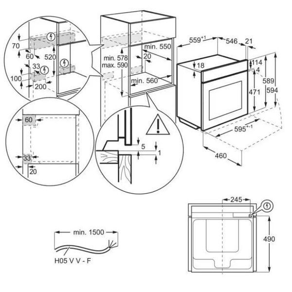 Духовка електрична Electrolux KOEBP39WX 011863 фото