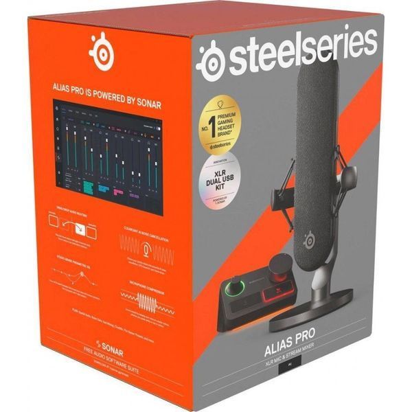 Микрофон для ПК/ для стриминга, подкастов SteelSeries Alias Pro (61597) 024295 фото