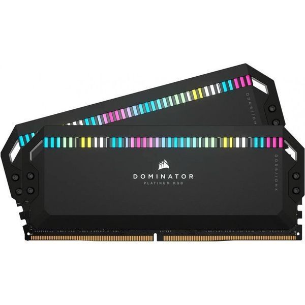 Пам'ять для настільних комп'ютерів Corsair 32 GB (2x16GB) DDR5 6000 MHz Dominator Platinum RGB Black (CMT32GX5M2B6000C30) 027593 фото