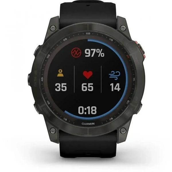 Смарт-годинник Garmin Fenix 7X Solar Slate Gray with Black Band (010-02541-00/01/0A) 612646 фото
