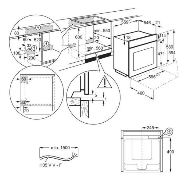 Духовка електрична Electrolux KOEBP39WX 011863 фото