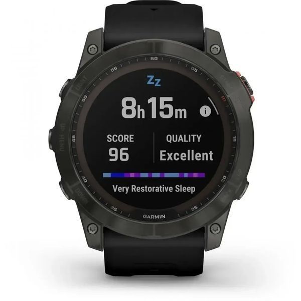 Смарт-годинник Garmin Fenix 7X Solar Slate Gray with Black Band (010-02541-00/01/0A) 612646 фото