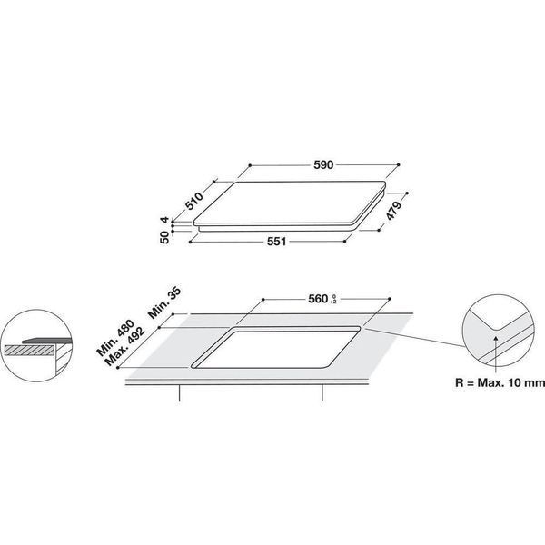 Варочная поверхность электрическая Whirlpool WL B1160 BF 007280 фото