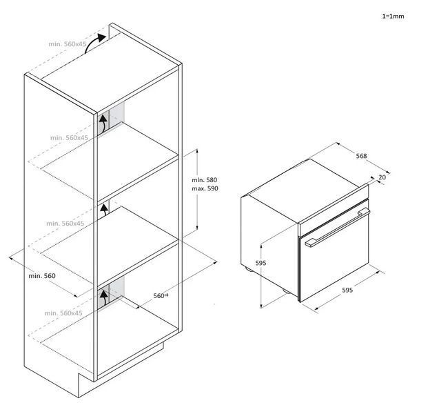 Духовка електрична Haier ID2P3B3EHTB 572610 фото