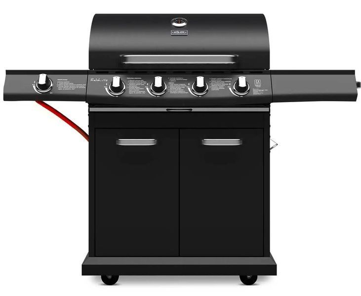 Гриль садовый газовый KOLER Relish v4 Черный 17.2 кВт 76 x 46.5 см 689424 фото