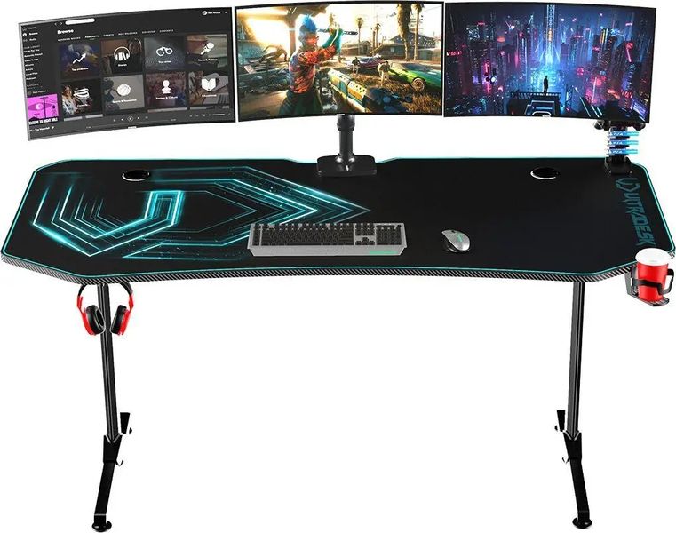 Геймерський ігровий стіл Ultradesk Frag XXL Blue 329275 фото