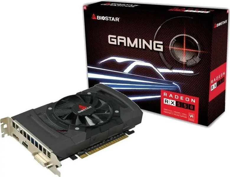 Видеокарта Biostar Radeon RX 550 4GB (VA5505RF41-SBHRA-BS2) 357897 фото