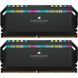 Пам'ять для настільних комп'ютерів Corsair 32 GB (2x16GB) DDR5 6000 MHz Dominator Platinum RGB Black (CMT32GX5M2B6000C30) 027593 фото 1