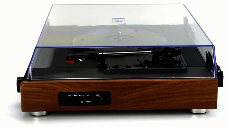 Програвач вінілу AKAI ATT-240SP Горіх, ручний, пасовий привід, колонки в комплекті, швидкість 33 1/3, 45, 78 об/хв 710906 фото
