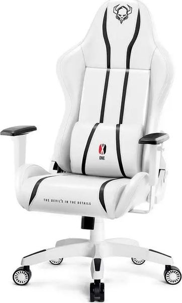 Комп'ютерне крісло для геймера Diablo Chairs X-One 2,0 Normal Size White 346101 фото