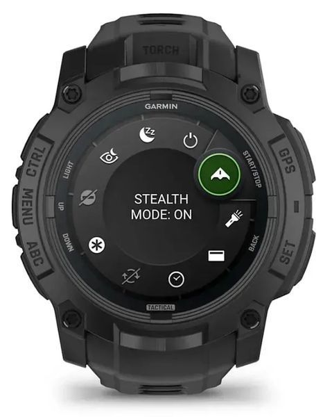 Смарт-годинник Garmin Instinct 3 50mm Amoled Tactical Edition Black with Black Band (010-03020-50/90) 613078 фото