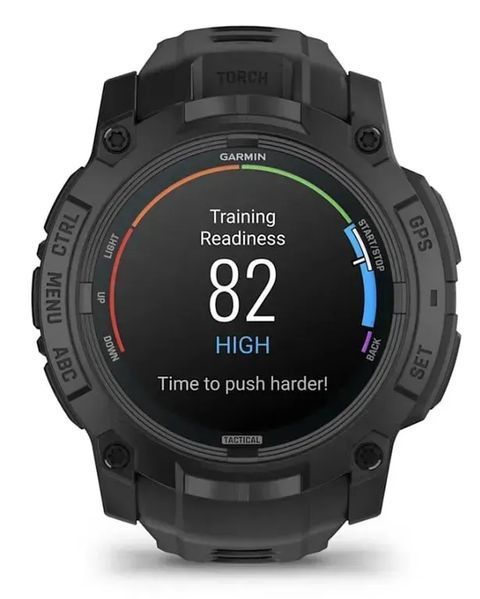 Смарт-годинник Garmin Instinct 3 50mm Amoled Tactical Edition Black with Black Band (010-03020-50/90) 613078 фото
