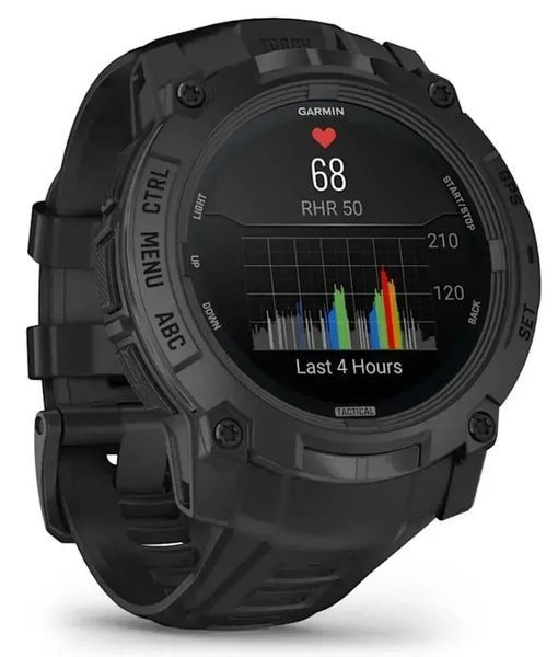 Смарт-годинник Garmin Instinct 3 50mm Amoled Tactical Edition Black with Black Band (010-03020-50/90) 613078 фото