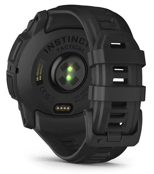 Смарт-годинник Garmin Instinct 3 50mm Amoled Tactical Edition Black with Black Band (010-03020-50/90) 613078 фото