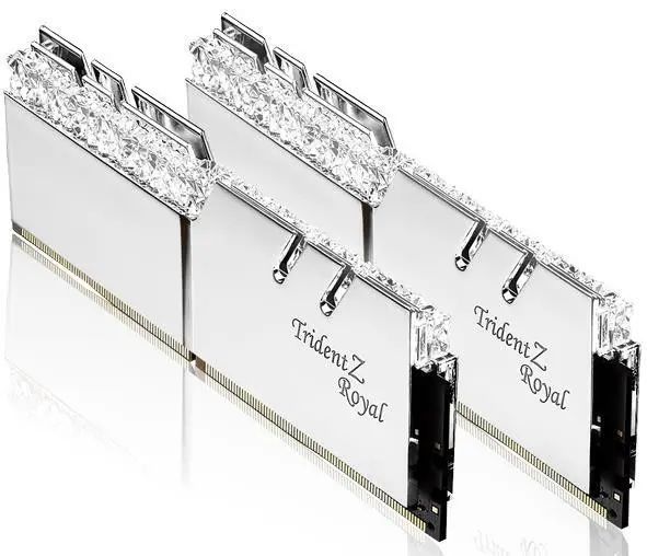 Пам'ять для настільних комп'ютерів G.Skill 32 GB (2x16GB) DDR4 3200 MHz Trident Z Royal Silver (F4-3200C16D-32GTRS) 026323 фото