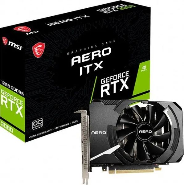 Відеокарта MSI GeForce RTX 3060 AERO ITX 12G OC 365278 фото