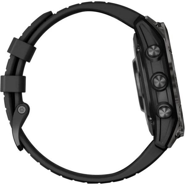 Смарт-годинник Garmin Fenix 7 Pro Sapphire Solar Carbon G. DLC Tit. with Black Band (010-02777-10/11/54) 035055 фото