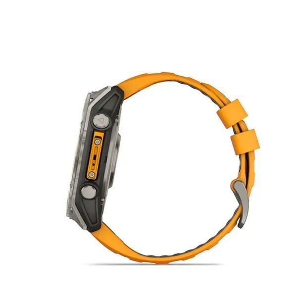 Смарт-часы Garmin Fenix 8 51mm Amoled Sapphire Titanium w. Spark Orange/Graphite Silicone Band (010-02905-10/11/53) 613056 фото