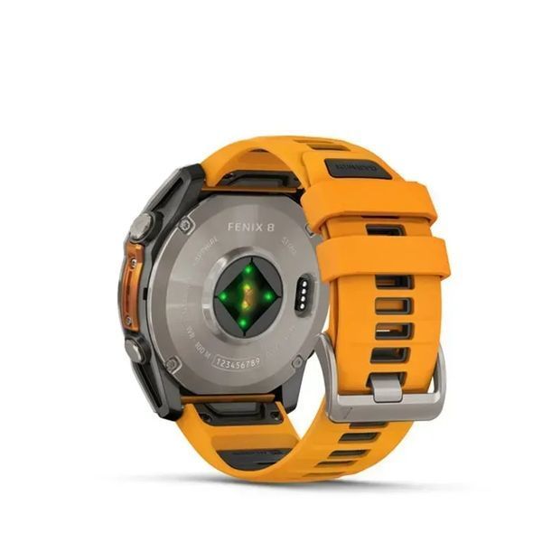 Смарт-часы Garmin Fenix 8 51mm Amoled Sapphire Titanium w. Spark Orange/Graphite Silicone Band (010-02905-10/11/53) 613056 фото