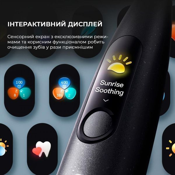 Електрична зубна щітка Oclean X Ultra Set Black (6970810553499) 012786 фото