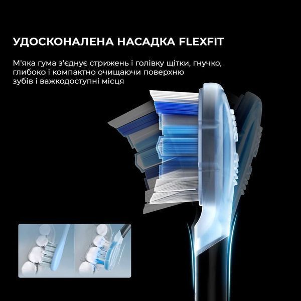 Електрична зубна щітка Oclean X Ultra Set Black (6970810553499) 012786 фото