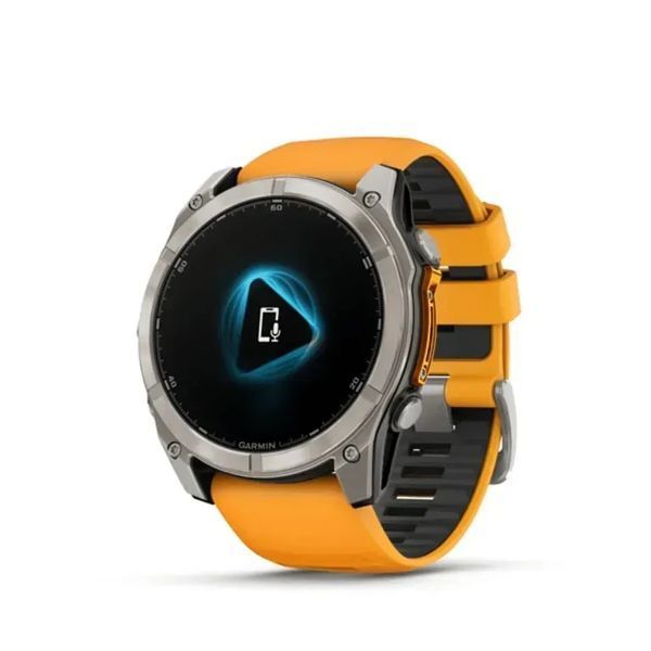 Смарт-часы Garmin Fenix 8 51mm Amoled Sapphire Titanium w. Spark Orange/Graphite Silicone Band (010-02905-10/11/53) 613056 фото