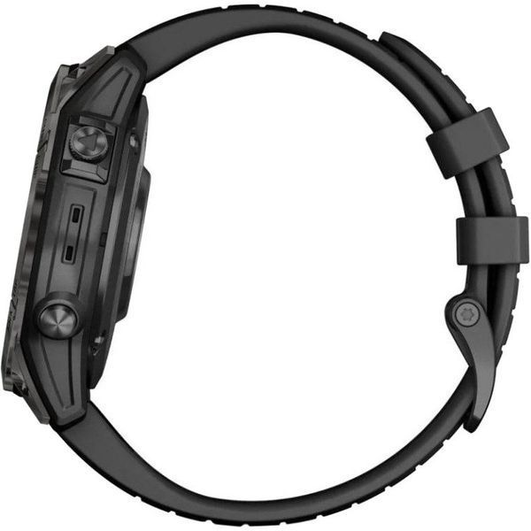 Смарт-годинник Garmin Fenix 7 Pro Sapphire Solar Carbon G. DLC Tit. with Black Band (010-02777-10/11/54) 035055 фото