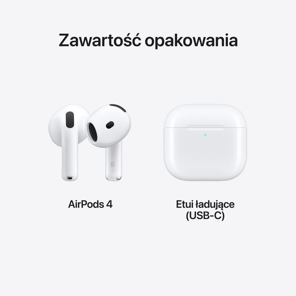 Навушники внутрішньоканальні APPLE AirPods 4 MXP63ZM/A Білий 2030375 фото