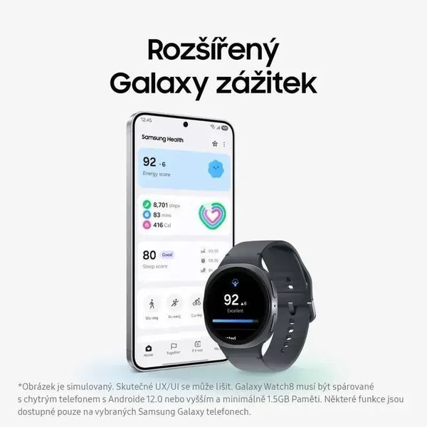 Смарт-годинник Samsung Galaxy Watch8 40 mm Graphite (SM-L320NDAA) 612722 фото