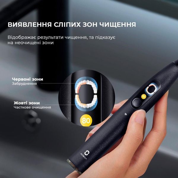 Електрична зубна щітка Oclean X Ultra Set Black (6970810553499) 012786 фото