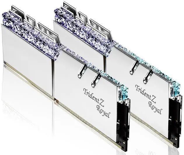 Пам'ять для настільних комп'ютерів G.Skill 32 GB (2x16GB) DDR4 3200 MHz Trident Z Royal Silver (F4-3200C16D-32GTRS) 026323 фото