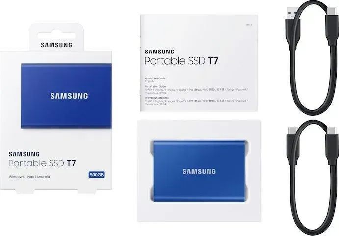 SSD накопичувач Samsung T7 1 TB Indigo Blue (MU-PC1T0H/WW) 338740ua фото