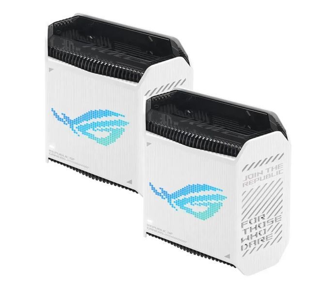 Бездротовий маршрутизатор (роутер) Asus Rog Rapture GT6 White 2-pack 476720ua фото
