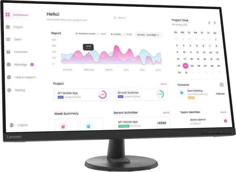ЖК монитор Lenovo D32-40 (66FCGAC2EU) 037083 фото