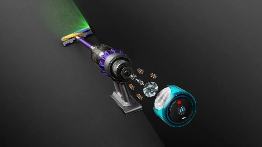 Пылесос 2в1 (вертикальный + ручной) Dyson Gen5detect Absolute Nickel/Purple (446989-01) 506771ua фото