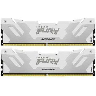 Пам'ять для настільних комп'ютерів Kingston FURY 32 GB (2x16GB) DDR5 6000 MHz Renegade White/Silver (KF560C32RWK2-32) 033948 фото