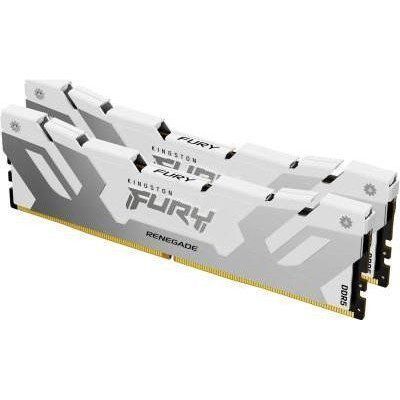 Пам'ять для настільних комп'ютерів Kingston FURY 32 GB (2x16GB) DDR5 6000 MHz Renegade White/Silver (KF560C32RWK2-32) 033948 фото