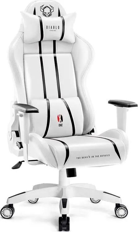 Компьютерное кресло для геймера Diablo Chairs X-One 2.0 King Size Kids White 018951 фото