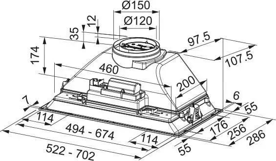 Вытяжка встроенная Franke Inca Smart FBI 705 BK (305.0689.925) 603869 фото