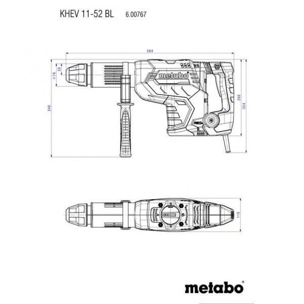 Перфоратор Metabo KHEV 11-52 BL (600767500) 034878 фото